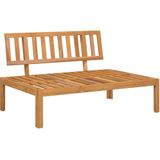 vidaXL - 5-delige - Loungeset - pallet - met - kussens - massief - acaciahout