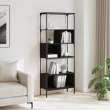 VidaXL-Boekenkast-5-laags-76x33x188,5-cm-bewerkt-hout-zwart