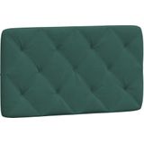 vidaXL Bed met matras fluweel donkergroen 90x190 cm