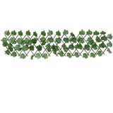 vidaXL Kunstplant druivenblad op latwerk uittrek baar 180x20 cm groen