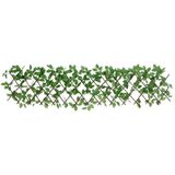 vidaXL Kunstplant klimop op latwerk 5 st uittrekbaar 180x30 cm groen