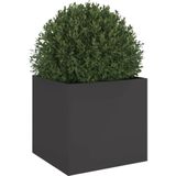 vidaXL Plantenbak 42x40x39 cm koudgewalst staal zwart