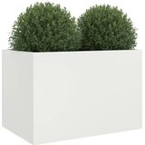 vidaXL-Plantenbak-62x40x39-cm-koudgewalst-staal-wit