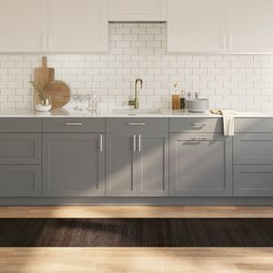 vidaXL Vloerkleed - Rechthoekig - Donkerbruin - Bamboe - 60x400 cm