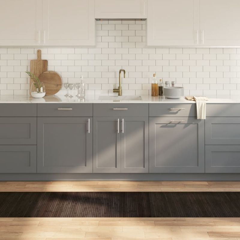 vidaXL Vloerkleed - Rechthoekig - Donkerbruin - Bamboe - 60x400 cm