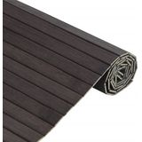 vidaXL Vloerkleed - Rechthoekig - Donkerbruin - Bamboe