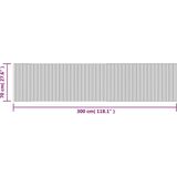 vidaXL Vloerkleed - Rechthoekig - Donkerbruin - Bamboe