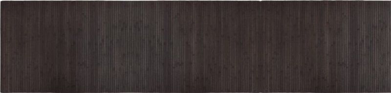 vidaXL Vloerkleed - Rechthoekig - Donkerbruin - Bamboe