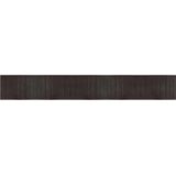 vidaXL Vloerkleed - Donkerbruin - Bamboe - Rechthoekig 70x500 cm