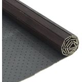vidaXL Vloerkleed - Donkerbruin - Bamboe - Rechthoekig 70x500 cm