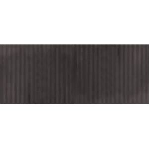 vidaXL Vloerkleed - Donkerbruin - Bamboe - Rechthoekig 80x200 cm