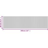 vidaXL - Vloerkleed - Donkerbruin - Rechthoekig 80x300 cm - Bamboe