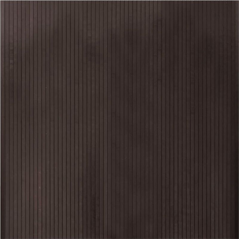 vidaXL - Vloerkleed - Donkerbruin - Bamboe - 100x100 cm