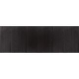 vidaXL - Vloerkleed - Donkerbruin - Bamboe - 100x300 cm