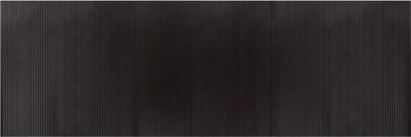 vidaXL - Vloerkleed - Donkerbruin - Bamboe - 100x300 cm