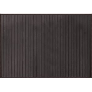 vidaXL Vloerkleed - Donkerbruin - Bamboe - Rechthoekig