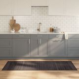 vidaXL - Vloerkleed - Bamboe - Donkerbruin - 70x200 cm