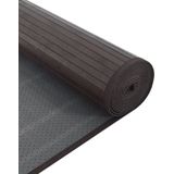 vidaXL - Vloerkleed - Donkerbruin - Rechthoekig 70x300 cm - Bamboe