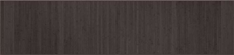 vidaXL - Vloerkleed - Donkerbruin - Rechthoekig 70x300 cm - Bamboe