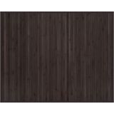 vidaXL - Vloerkleed - Donkerbruin - Bamboe - Rechthoekig 80x100 cm