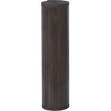 vidaXL - Vloerkleed - Donkerbruin - Rechthoekig 80x300 cm - Bamboe