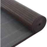 vidaXL - Vloerkleed - Donkerbruin - Rechthoekig 80x300 cm - Bamboe