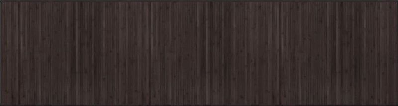 vidaXL - Vloerkleed - Donkerbruin - Rechthoekig 80x300 cm - Bamboe