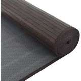 vidaXL - Vloerkleed - Donkerbruin - Bamboe - Rechthoekig