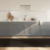 vidaXL Vloerkleed - Rechthoekig - Donkerbruin - Bamboe - 100x400 cm