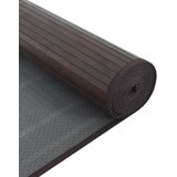 vidaXL Vloerkleed - Rechthoekig - Donkerbruin - Bamboe