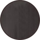 Bamboe - Vloerkleed Rond - Donkerbruin - 100 cm - Natuurlijk Materiaal