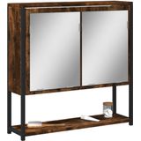 Vidaxl - Bad-Spiegelschrank Räuchereiche 60x16x60 cm Holzwerkstoff
