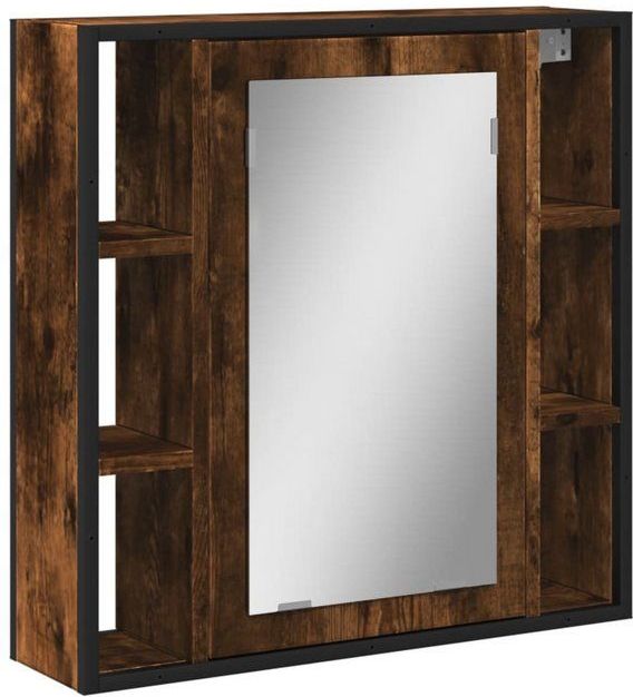 Vidaxl - Bad-Spiegelschrank Räuchereiche 60x16x60 cm Holzwerkstoff