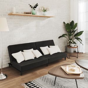 VidaXL-Slaapbank-2-zits-fluweel-zwart