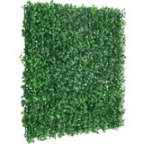 vidaXL Hek met kunstheester 6 st 50x50 cm groen