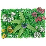 vidaXL Hek met kunstplanten 6 st 40x60 cm groen