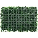 vidaXL Hek met kunstplanten 24 st 40x60 cm groen