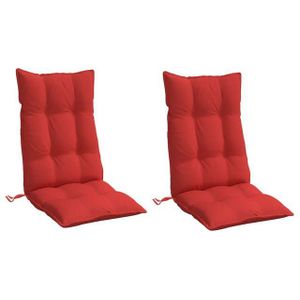 Hochlehner-Auflagen 2 Stk. Rot Oxford-Gewebe Vidaxl