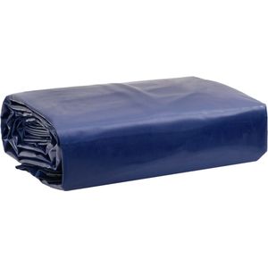 vidaXL Dekzeil 650 g/m² 5x7 m blauw