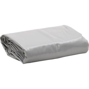 vidaXL Dekzeil 650 g/m² Ø 4 m grijs