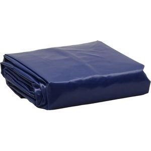 vidaXL Dekzeil 650 g/m² Ø 5 m blauw