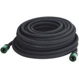 vidaXL Druppelslang 0,6'' 25 m rubber zwart