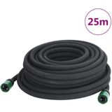 vidaXL Druppelslang 0,6'' 25 m rubber zwart