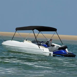 Vidaxl - 2-Bow Bimini Top Schwarz 180x150x110 cm Black