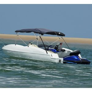 vidaXL 4-Bow Bimini-Top mit Mesh-Seitenteilen 243x(170-182)x137 cm