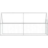 Vidaxl - Hühnerkäfig Silbern 400x100x190 cm Verzinkter Stahl