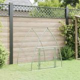 vidaXL Kippenhok 100x105x120 cm gegalvaniseerd staal zilverkleurig