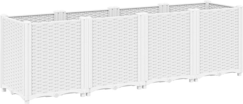 Pflanzkübel Weiß 160x40x53 cm pp Vidaxl