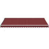 vidaXL - Luifel - automatisch - uittrekbaar - met - LED - 500x350 - cm - bordeauxrood