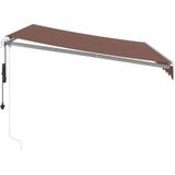 vidaXL Luifel automatisch uittrekbaar 300x250 cm bruin